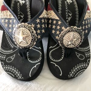 Montana West Wedge Flip Flops